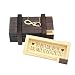 Produktbild MAGISCHE GESCHENKBOX – Schmuckset – Edelstahl-Kette Gold mit Anhänger Love – Puzzle Box mit Gravur – Das Beste – Schmuck-Geschenk für Damen – Romantische Geschenkidee für Verliebte