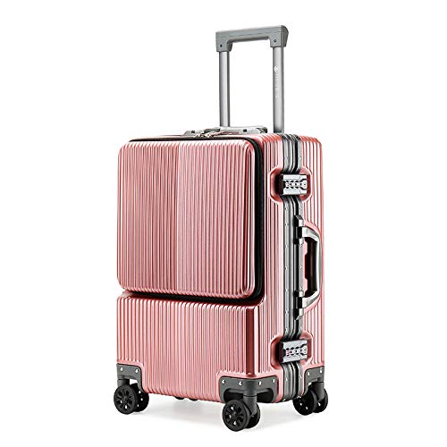 Preisvergleich Produktbild GQDP Trolley Koffer für Boarding Studenten, Zollschloss Koffer Gold 61 cm