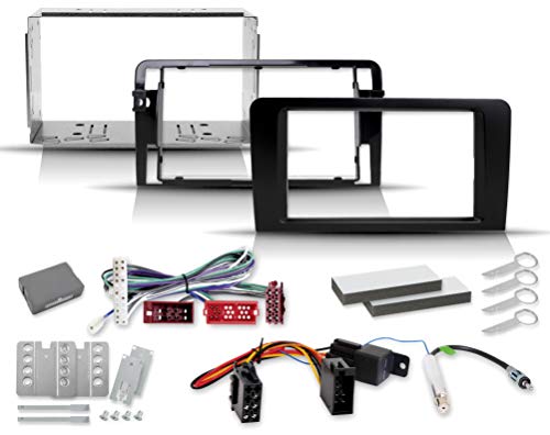 A3 e S3 2 DIN con mascherina radio ISO adattatore radio, alloggiamento in lamiera (8P/8PA 2003>2008)