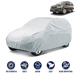 Kingsway Dust Proof Car Body Cover for Toyota Innova (Model Year : 2004 - 2015) (Silver Matty, Triple Stitched)