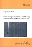 Image de Untersuchungen zur Chemie der Alterung schwefelvernetzter Kautschukprodukte (Wissenschaftl