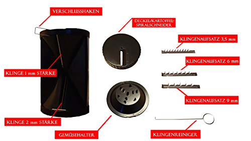 RASHAD’S Gemüseschneider, Spiralschneider, Kartoffel-Spiralschneider - 3