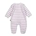 Steiff Unisex Baby 0002848 1/1 Sleeves Striped Romper, Barely Pink, 6-9 Months (Manufacturer Size:68)