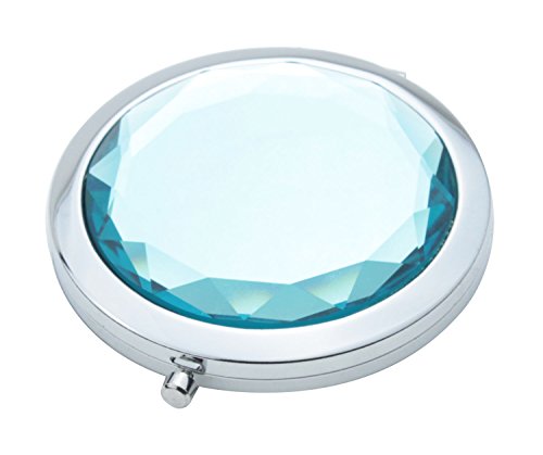 niceeshop(TM) Stainless Travel Compact Pocket Crystal Folding Makeup Mirror