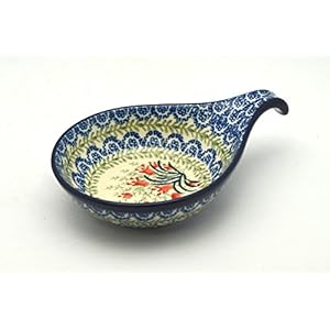 Polish Pottery Spoon/Ladle Rest – Crimson Bells