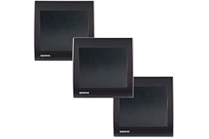 SIEMENS INGENUITY FOR LIFE SIEMENS - Lot de 3 Va et Vient Anthracite Delta Iris + Plaque Anthracite