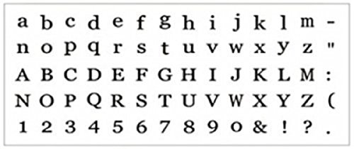 Beelfast 70-tlg. Holz Gummi Stempel Set Box Holz Stempelset Alphabet Buchstaben Stamp Letters - 7