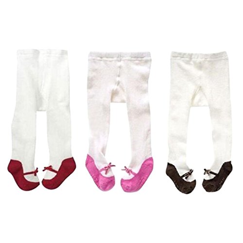 Smail Baby Girls 0-3T Infant Stock Legging Pants 3 Pack Tights Panties Stockings