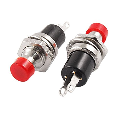 5 stk rot Cap SPST momentanen Mini Taster Schalter Druckknopf AC250V 1A de - 2