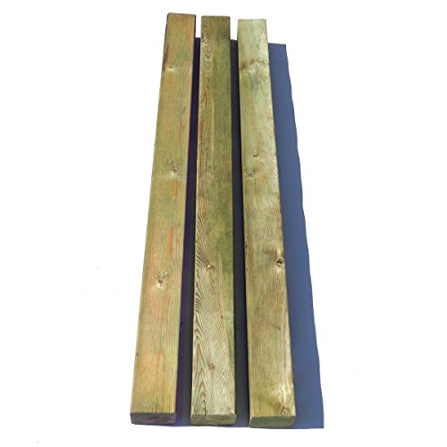 Holzpfosten 9×9 cm Länge 210 cm imprägniert mit Kopf gekappt von Gartenpirat® - 2