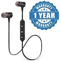 Lowfe Magnetic Wireless Bluetooth Earphones Headset with Impressive Sound Mic for Handsfree Calling for All Smartphone Devices