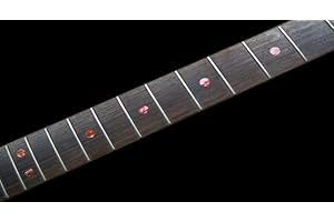 GUITARCUSTOM Dots Puntos Abalone Fret Markers Inlay Stickers Adesivi Guitar & Bass Diapason (Rosso)