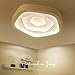 Produktbild Malovecf Moderne Deckenleuchten für Wohnzimmer Schlafzimmer Küche Lampe Acryl Lampenschirm weiß Eisen Home Beleuchtung LED (Weiß 53cm 60W dimmbar)