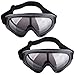 Produktbild Lommer Schutzbrillen für Nerf, 2 Stück Schutzbrillen Zum Schutz der Augen Schutzbrille Goggles Gläser Glasses für Nerf, CS, Paintball Spiele (Grau)