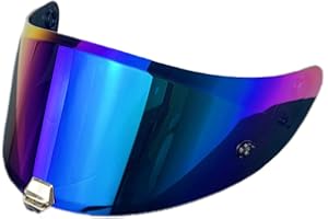 MTDVZR HJ-26 Helmet Visor Replacement,UV Protection Helmet Face Shield Compatible with HJC Rpha 70,Rpha 70 St,Rpha 11,Rpha 11 Pro,HJ-26St (Rainbow-Day Use Only)