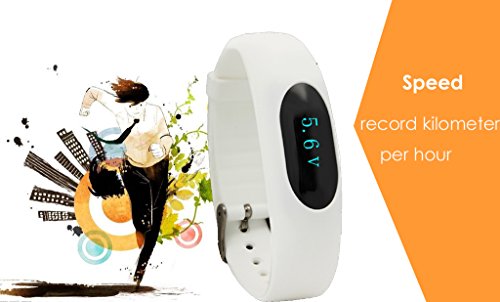 AsiaLONG Schrittzähler Armband Uhr Fitness Tracker Ohne Bluetooth mit Zeit, Dtum, Kalorienzähler, Schlafüberwachung, Entfernung, Geschwindigkeit Ohne APP Handy für Sport Outdoor - 6