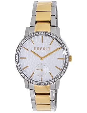 Esprit Damenuhr ES108112007 edler STAHL silber gold UVP:140-€ NEU 8611