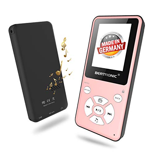 Preisvergleich Produktbild BERTRONIC Made in Germany Thor BC910 MP3 Player 2019 Bis 80 Stunden Wiedergabe Radio / Portabler Player mit Lautsprecher & wechselbarem Akku / Audio-Player mit Micro SD-Kartenslot & Gürtelclip