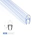 Produktbild 190cm UK07 - Ersatzdichtung für 6mm/8mm Glasdicke Wasserabweiser Duschdichtung Schwallschutz Duschkabine Duschprofil Duschtürdichtung
