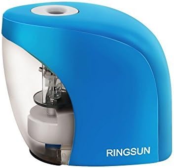 Pencil Sharpener with Auto-Stop Feature, BENGOO Electric Durable and Portable Pencil Sharpener for 8mm diameter Pencils, For School Classroom, Home Study, Office Use-Blue