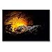 Calvendo Premium Textil-Leinwand 90 cm x 60 cm quer, Lavahöhle in der Fundación César Manrique | Wandbild, Bild auf Keilrahmen, Fertigbild auf echter Leinwand. gelangt Man an einen See Orte Orte by 