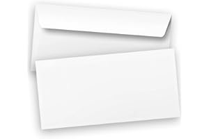 ‎EINLADUNGSKARTEN MANUFAKTUR HAMBURG Briefumschläge DIN LANG weiß | 50 Stück | selbstklebend ohne Fenster | Umschläge in PREMIUM Qualität, Business Kuverts (110 × 220 mm) gerade Klappe, innen grau | Business 80 g/qm