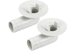 GYCAQAC 2 Pièces Universel D'échappement De Climatiseur D Unité Extérieure Bec Connecteur, Fenêtre Adaptateur De Vidange D'eau De Condensation Raccord Coudé De Climatiseur De