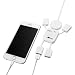 Produktbild Flexible USB 2.0 Hub 4 Port | Neues Modell | Verteiler Kabel USB 4 fach | Plug & Play | Notebook-Laptop | weiß Von Huihong