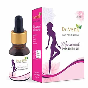 Dr.Vedic Ayurvedic Periods/Menstrual Pain Relief Oil 100% Pure & Natural (15ml)