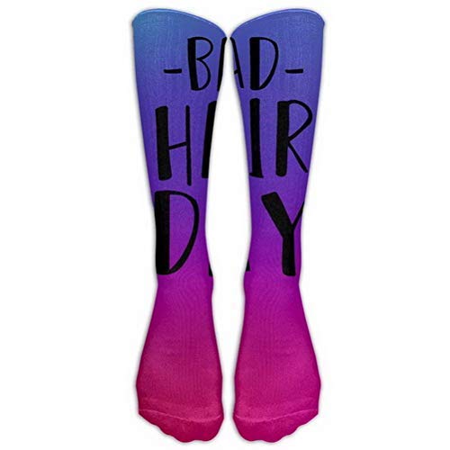 Women Teens Casual Warm Winter Knee High Socks Bad Hair Day Great Quality Men Long Tube Stockings for Athletic Football