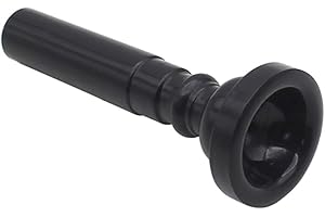 freneci Trompete Mundstück, 7C, ABS Schwarz/Weiß - Schwarz