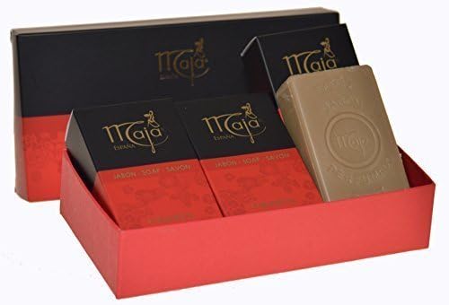 GIFT BOX 3 BARS (9.3oz) MYRURGIA MAJA LUXURY SCENTED SPANISH ORGANIC BATH SOAP