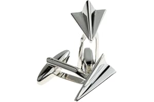 Ashton and Finch Folded Paper Plane Aeroplane Cufflinks for Men – Novelty Aviation Gifts & Presents for Men – Stylish Cufflinks for Aviation Enthusiasts