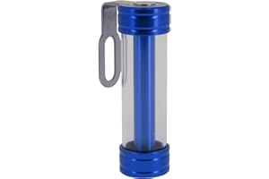 DAM Support de vignette Moto Cylindrique ALU 50X30 mm Bleu