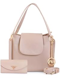 Women Marks Women's Hand Held Bag & Sling Bag (Nsb1066, Cream)