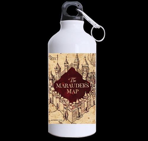 Harry Potter The Marauder's Map Custom 100% super-strong recycled aluminum Sports Water Bottle Mug 13.5 OZ (Twin Sides)