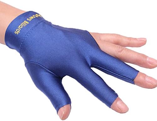 Hestiouk Spandex Snooker Billiard Cue Glove Pool Left Hand Three Finger Accessory