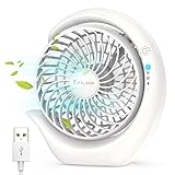 [Kontinuierliche Nutzung von 13 Stunden, Aufladen des Mini-USB-ventilator] Der eingebaute 3600-mAh-Hochleistungsakku und der wiederaufladbare USB-Akku können im Minimalmodus etwa 13 Stunden lang verwendet werden. Selbst im Maximalmodus kann es ungefähr 4 Stunden lang ununterbrochen verwendet werden. Das Aufladen ist einfach, wenn Sie es an einen USB-Anschluss anschließen (z. B. einen mobilen Akku, ein Ladegerät für tragbare Geräte oder einen PC)! Da es vielseitiger ist als herkömmliche Verkaufss