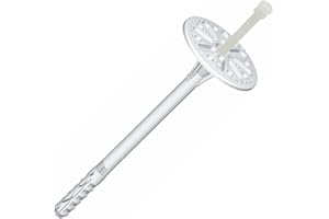 WKRET-MET 200 pezzi LTX Ø 10 X 70 mm Tassello piatto, tasselli isolanti, WDVS, polistirolo, tasselli in polistirolo, resto