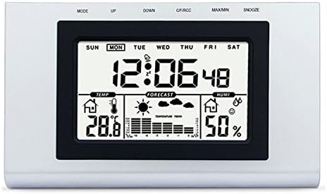 YAHE Digital Alarm Clock, Wall Desk Alarm Clock Batteries Backup with Large LCD Display Date Calendar Temperature Snooze for Bedroom, Kitchen, Office