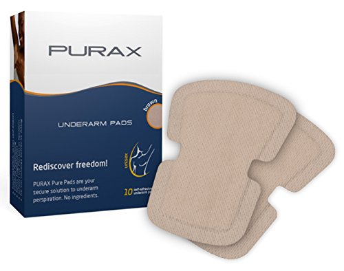 purax Pure almohadillas absorbentes Producto - antitranspirante 10 unidades color marrón