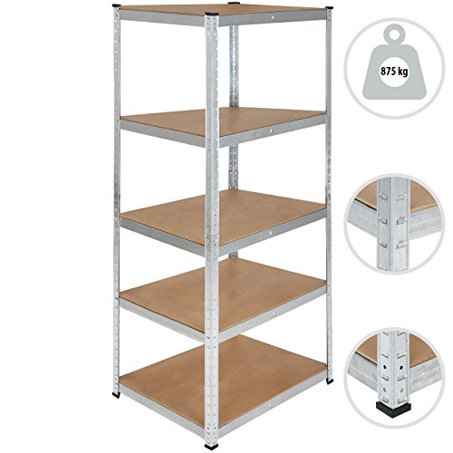 Jago Kellerregal Steckregal praktisches Stecksystem stabile Metallkonstruktion in Verschiedenen Größen (90 x 60 x 180 cm / 875 kg)