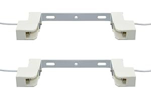 Bonlux Lot de 2 supports de lampe R7S 118 mm à double extrémité Connecteur de base de lampe en métal et céramique pour ampoule linéaire halogène J118 à double extrémité 118 mm