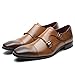Produktbild Feidaeu Herrenschuhe Leder Flache Business Formelle Schuhe Herren Kleid Brogues Oxfords Monk Strap Schuhe