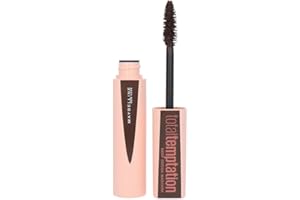 Maybelline New York Mascara Total Temptation Deep Cocoa, Mascara Volumizzante dal Risultato Modulabile al Profumo di Cioccolato, Marrone