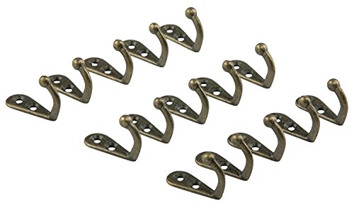 TILY 15 Vintage Bronze Wand montiert einzigen Haken Kleiderbügel für ein Rustikales Gefühl - 4