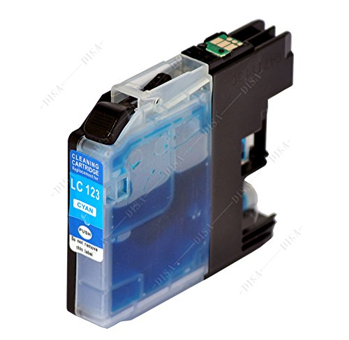 4x Reinigungspatronen LC123 kompatibel mit BROTHER MFC-J245 / MFC-J285DW / MFC-J470DW / MFC-J475DW / MFC-J650DW - 3
