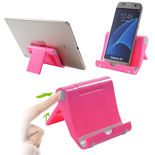Melojoy Multi-Winkel Ständer Halter für Tablets, E-Reader und iPhone, iPad, Samsung Galaxy, LG, Nexus, Android Windows Smartphones (rosa)