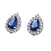 Produktbild BigForest Lovely geometry pear style with crystal rhinestone stud Ohrringe Ohrstecker Ohrschmuck