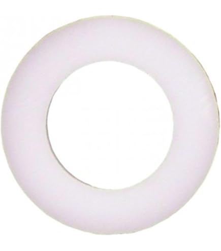 PTFE-Dichtung, flach, Innendurchmesser 3 mm – 29, alterungsbeständig, for Flansche, Dicke 1,25, Kunststoff-Dichtungsring, PTFE-Schulterscheibe, 10 Stück(3x6x1.25mm
